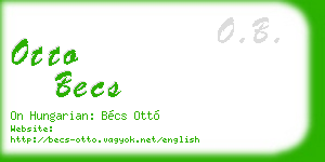 otto becs business card